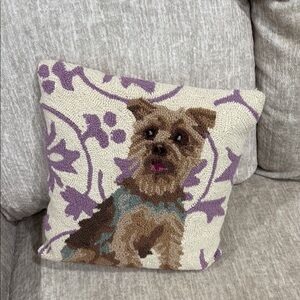 Dog Patterned Throw Pillow